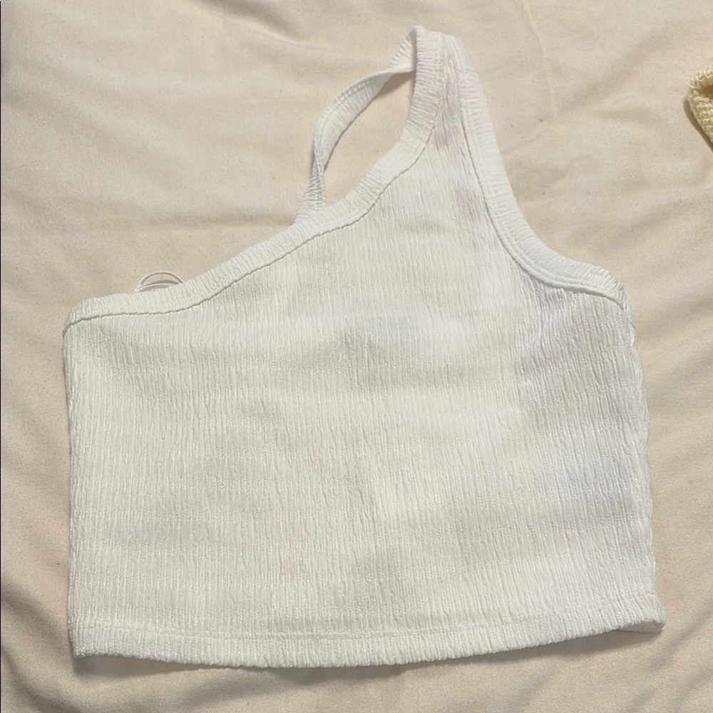 White one strap top